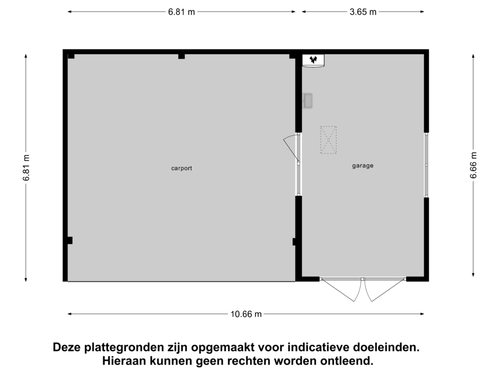 Bekijk plattegrond van Garage van Tasveld 26-C