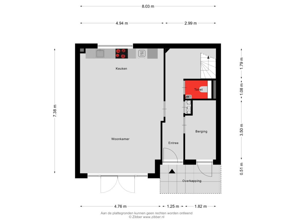 Bekijk plattegrond van Begane grond van Andree Bourgondiënstraat 10