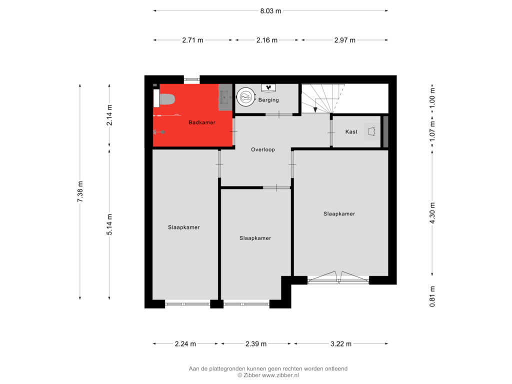 Bekijk plattegrond van Eerste Verdieping van Andree Bourgondiënstraat 10