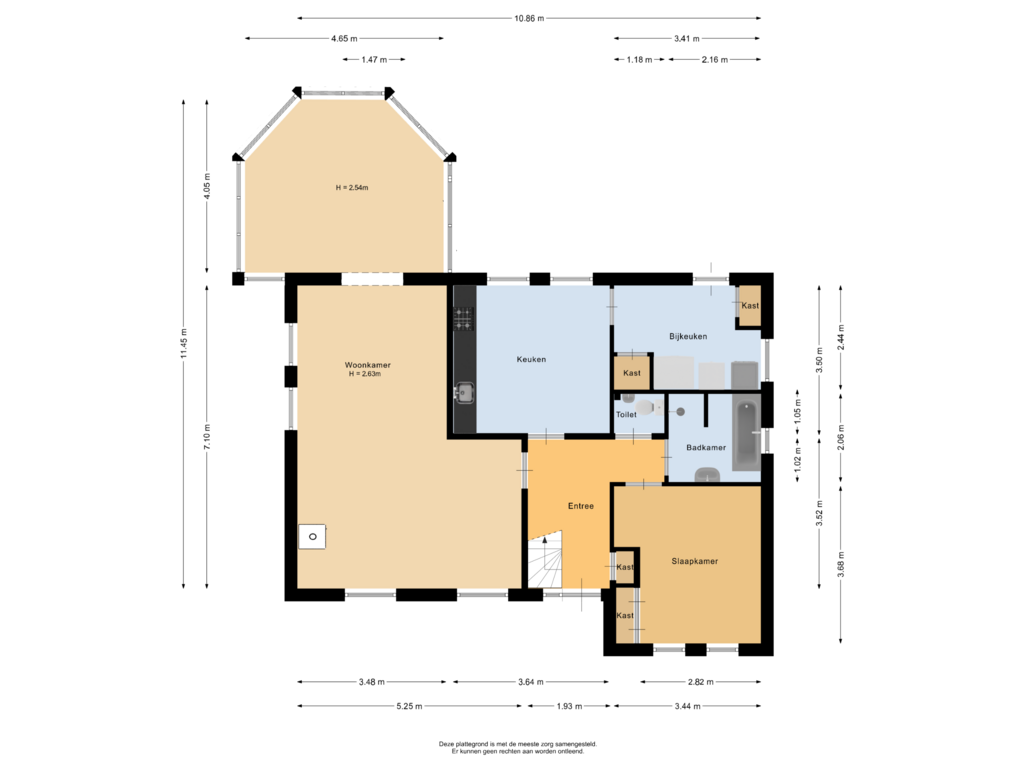 Bekijk plattegrond van Begane grond van Hoofdweg 26