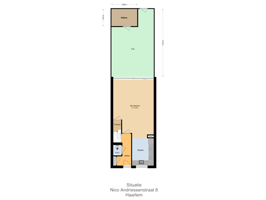 View floorplan of Situatie of Nico Andriessenstraat 8