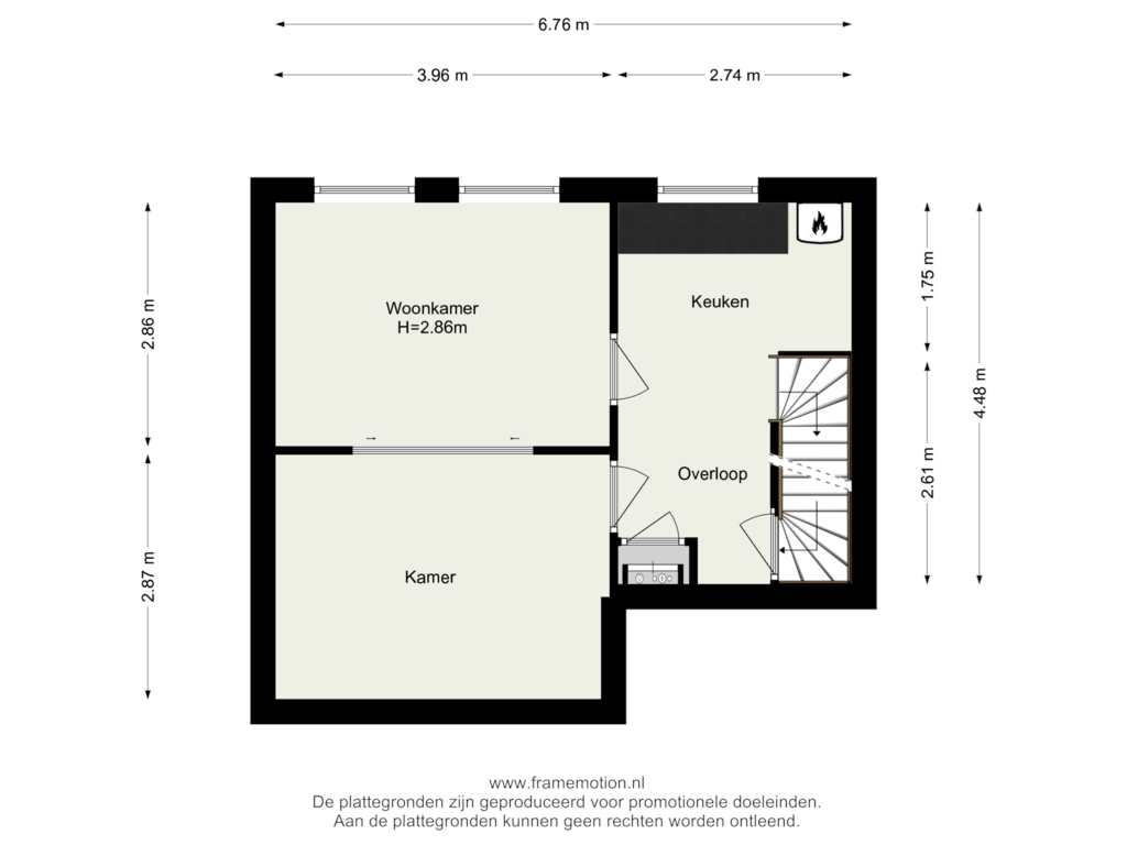 Bekijk plattegrond van Verdieping 1 van Gashouderstraat 37-B