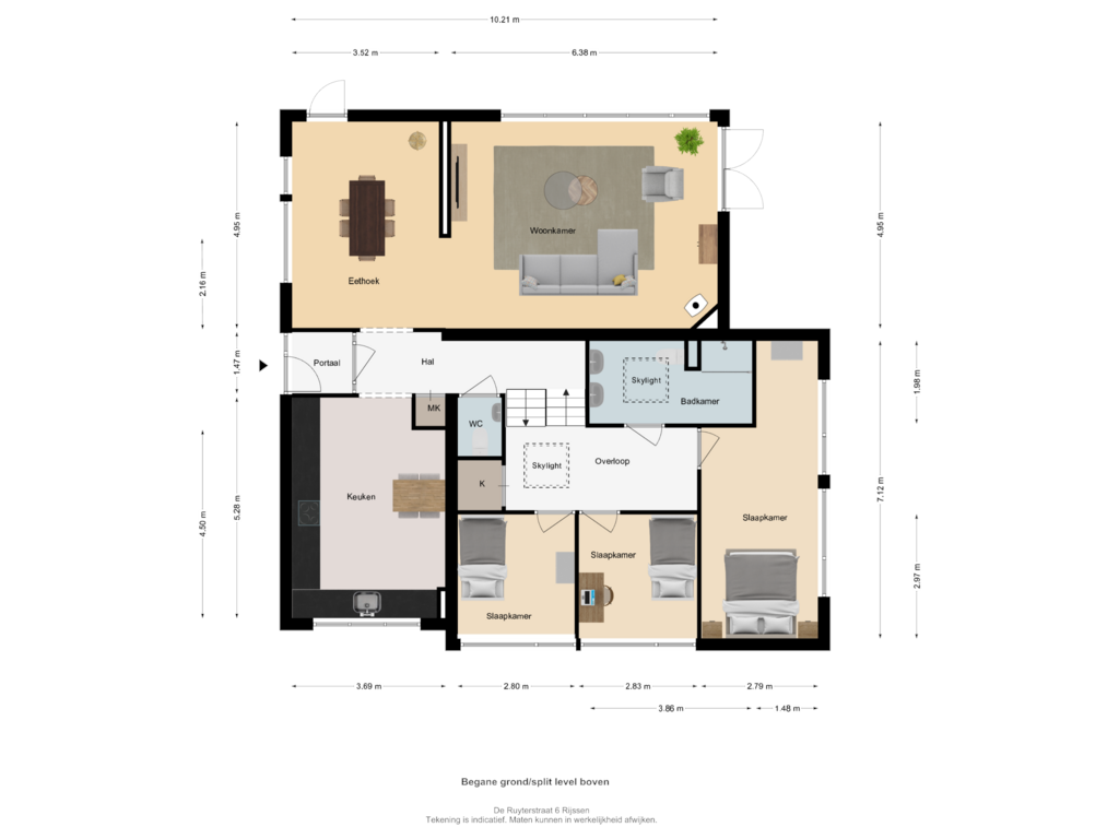 Bekijk plattegrond van BG van De Ruyterstraat 6