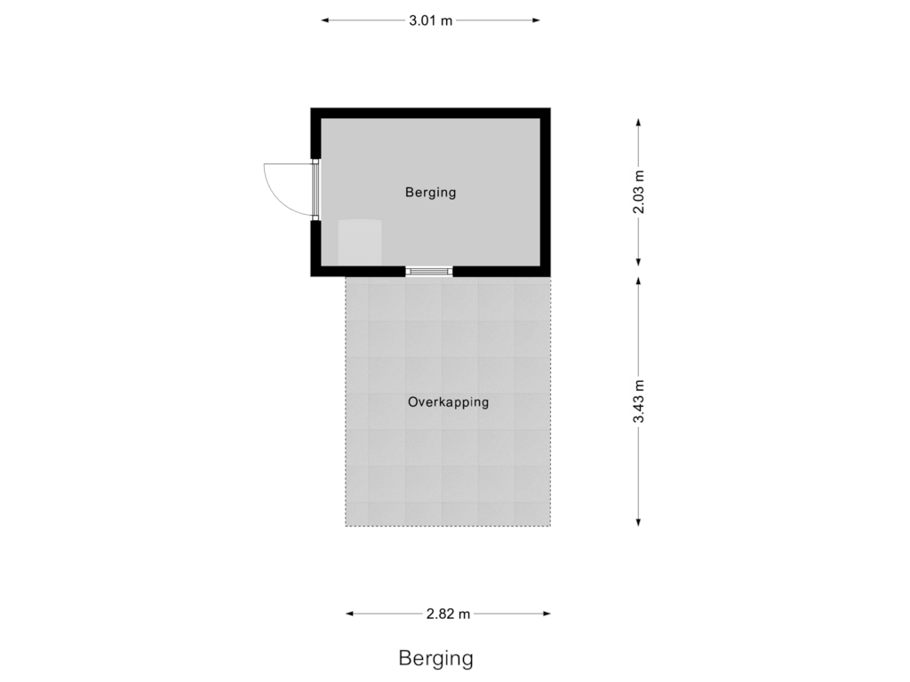 Bekijk plattegrond van Berging van Gaffelaarwerf 9