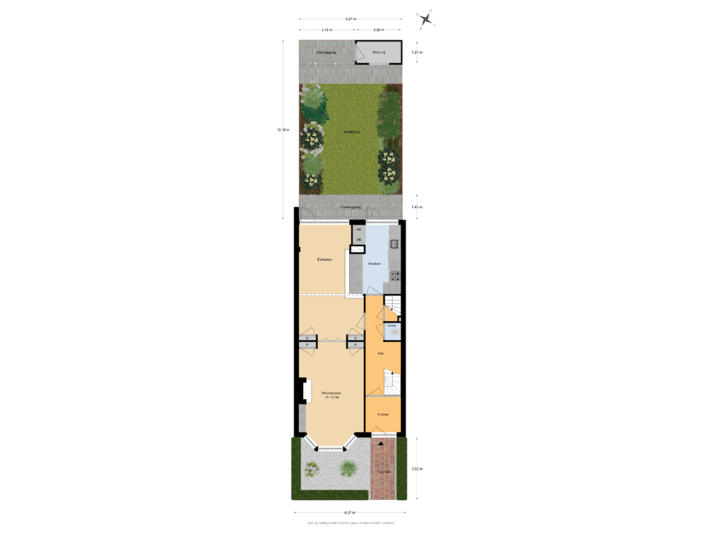 Bekijk plattegrond van Situatie van Berkstraat 5