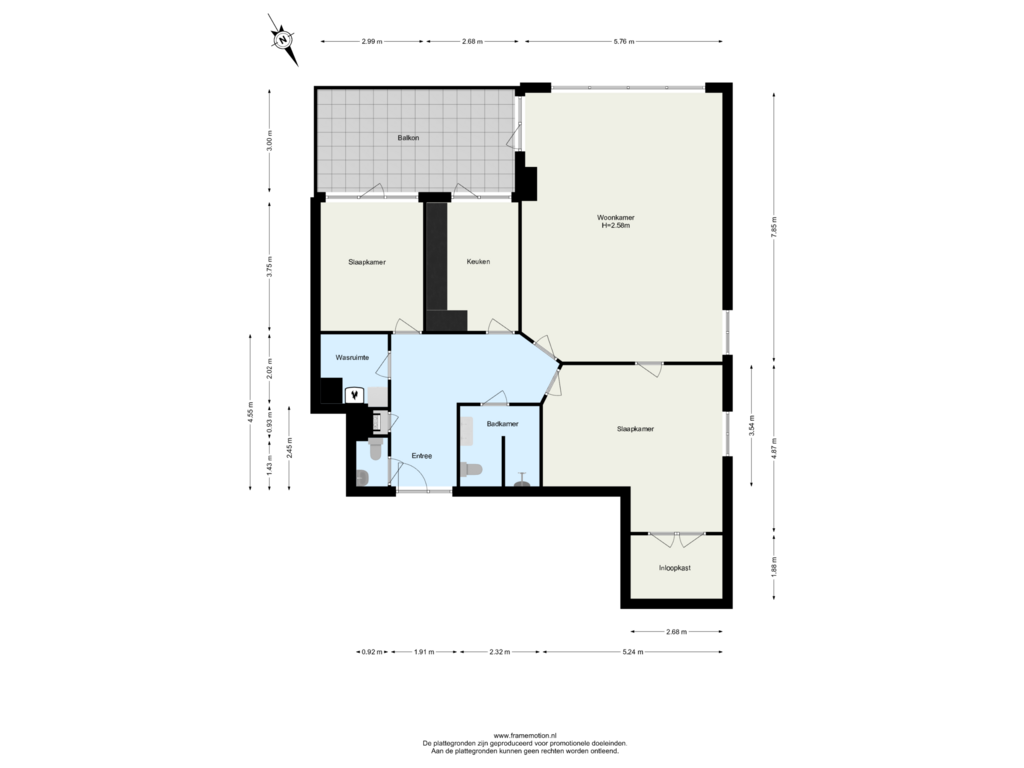 View floorplan of Verdieping 3 of Laan van Ypenhof 160