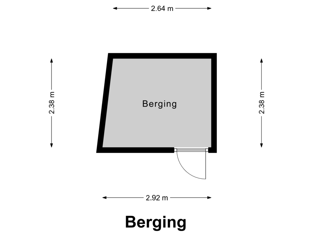 View floorplan of Berging of Hammerveldlaan 37