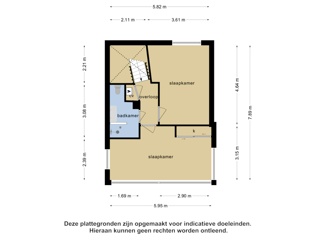 Bekijk plattegrond van 2e verdieping van Jan Wilspark 14