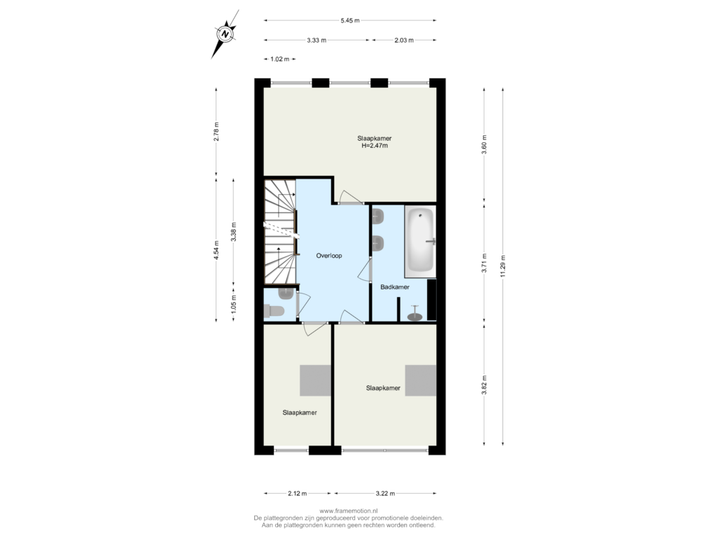 Bekijk plattegrond van Verdieping 1 van Priamsingel 269