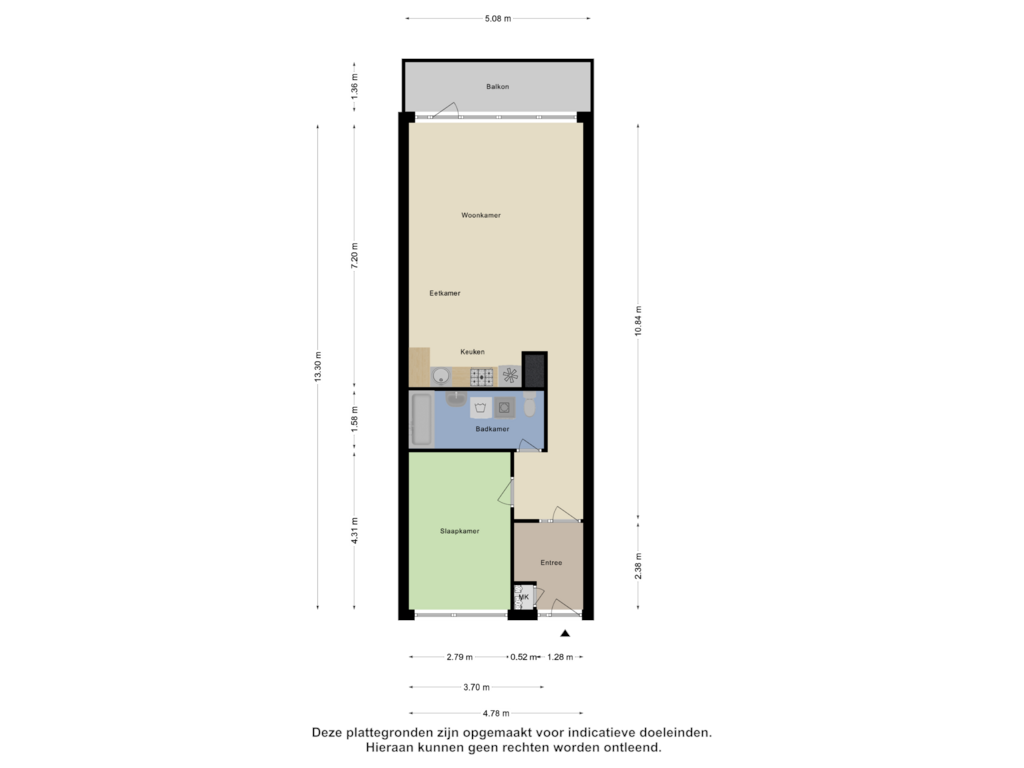 Bekijk plattegrond van Appartement van Kronenburgersingel 21