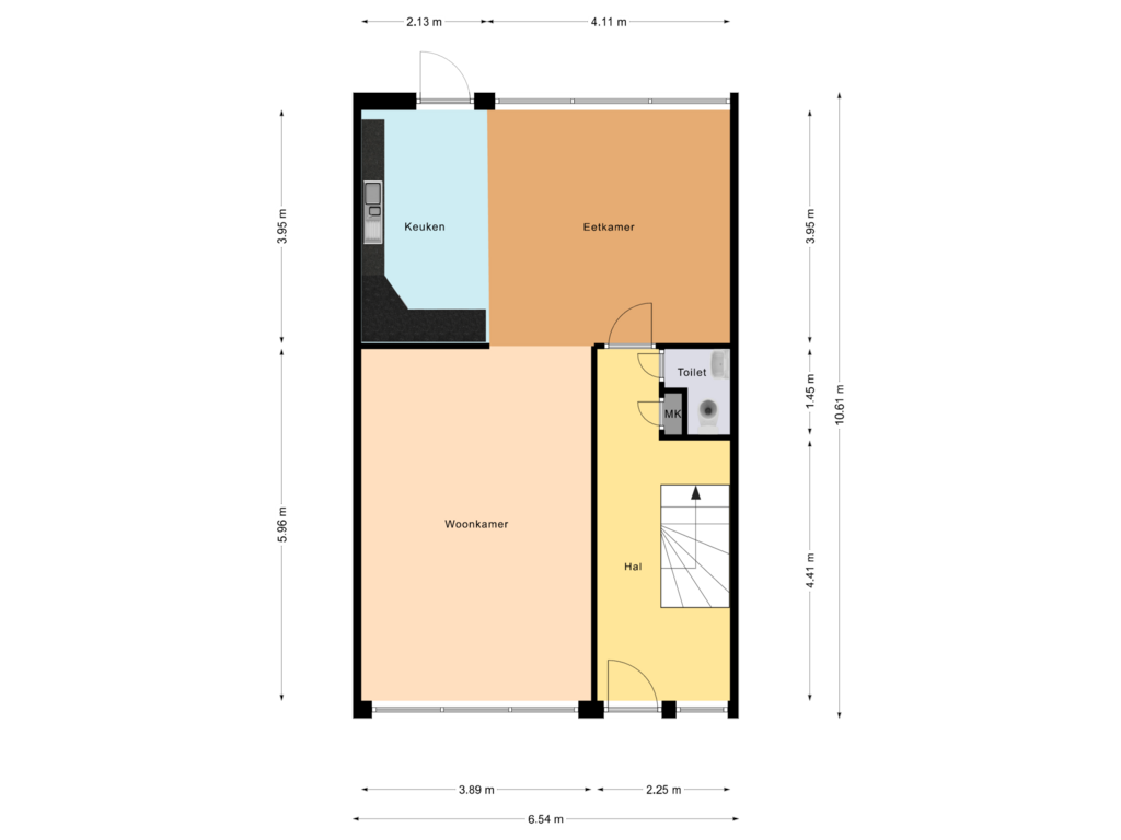 Bekijk plattegrond van Begane Grond van Laan van het Kinholt 556