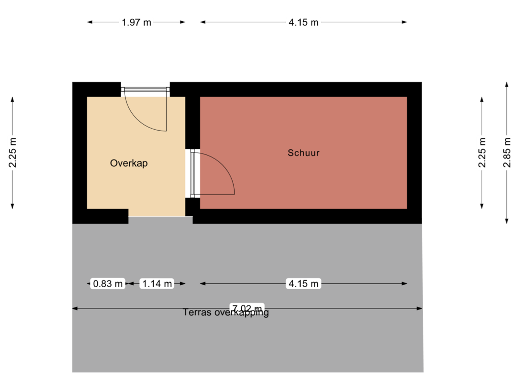 Bekijk plattegrond van Schuur van Laan van het Kinholt 556