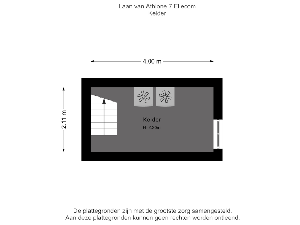 Bekijk plattegrond van Kelder van Laan van Athlone 7