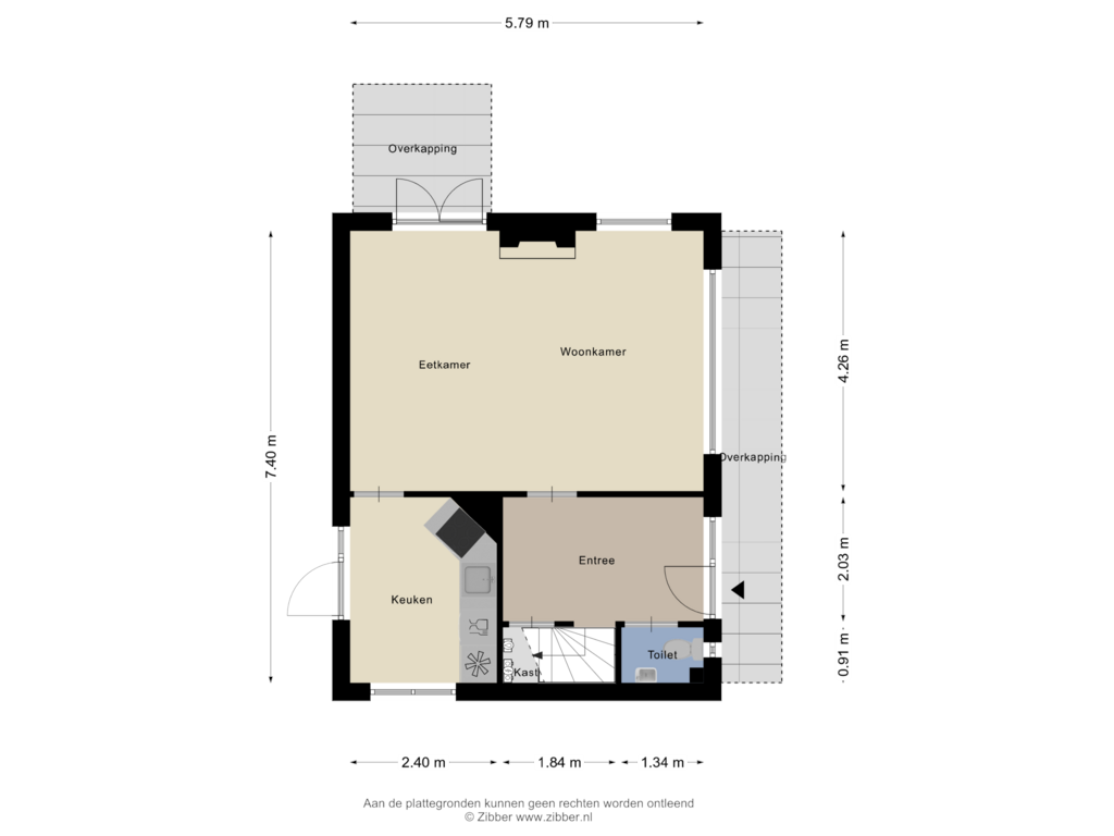 Bekijk plattegrond van Begane Grond van Kerkweg 18-A