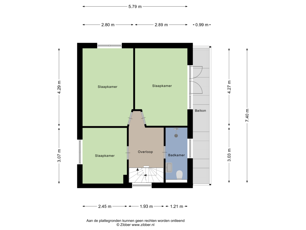 Bekijk plattegrond van Eerste Verdieping van Kerkweg 18-A