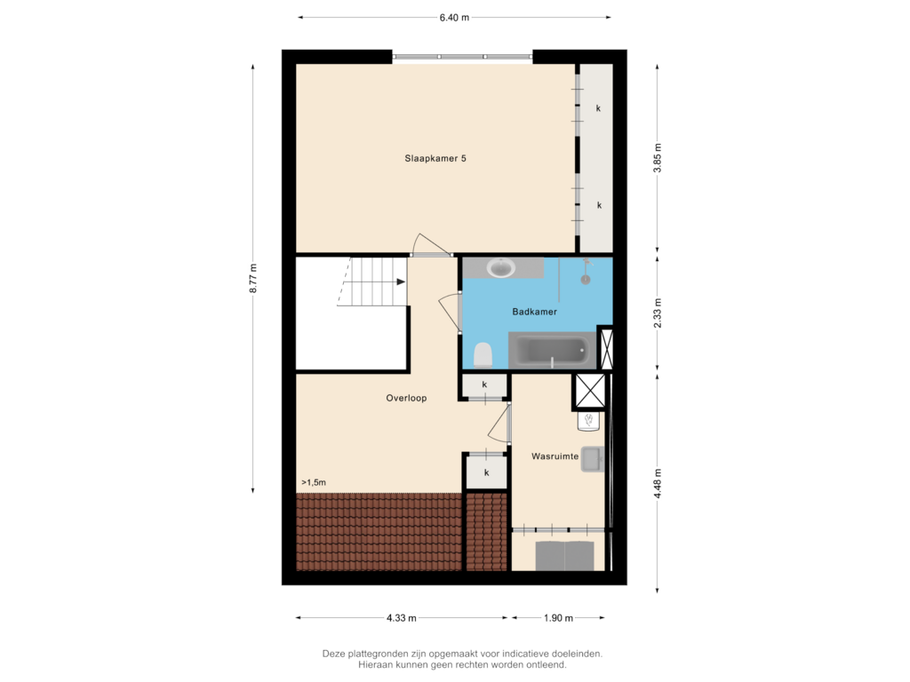 View floorplan of Zolder of Oude Parklaan 53