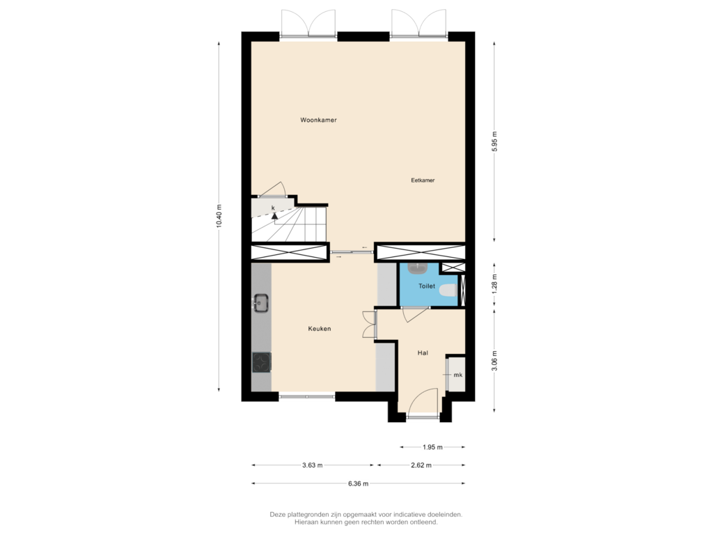 View floorplan of Begane Grond of Oude Parklaan 53