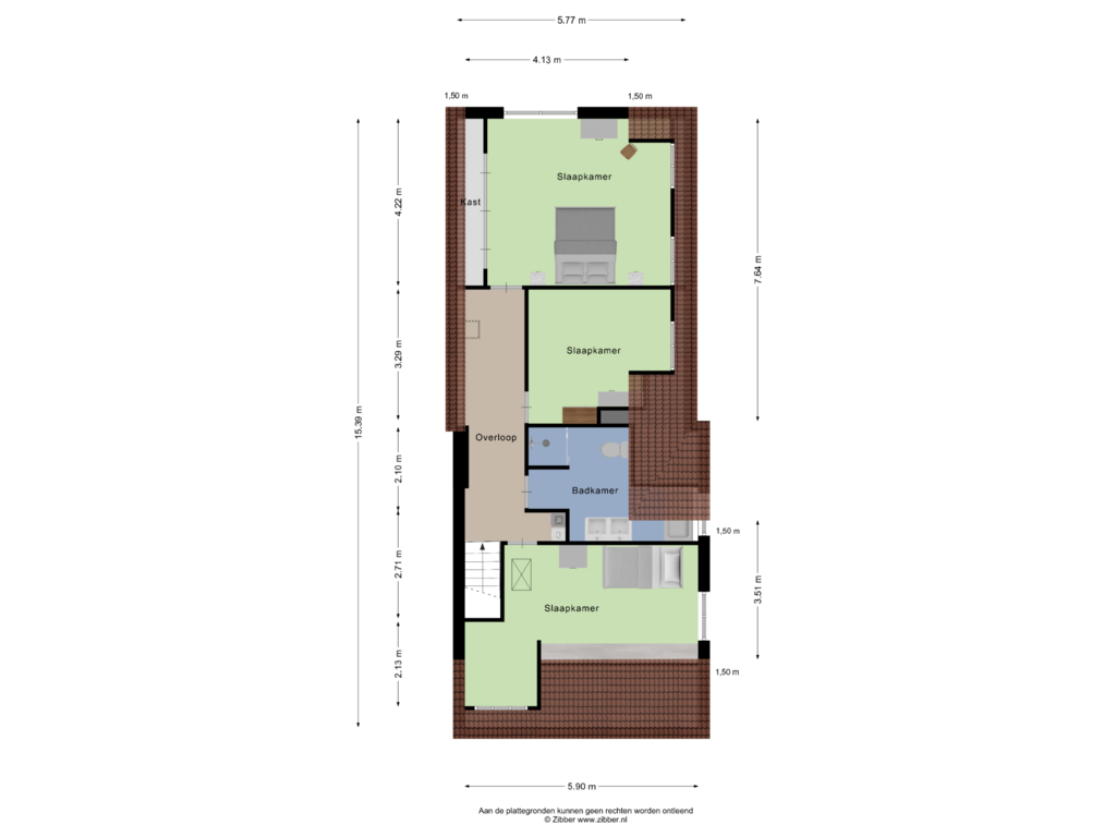 View floorplan of Eerste Verdieping of Arnhemseweg 31