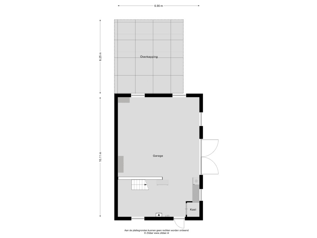 View floorplan of Garage of Arnhemseweg 31