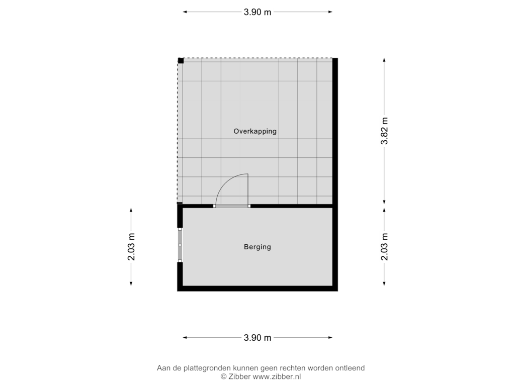 View floorplan of Berging of Familie Bronsweg 8