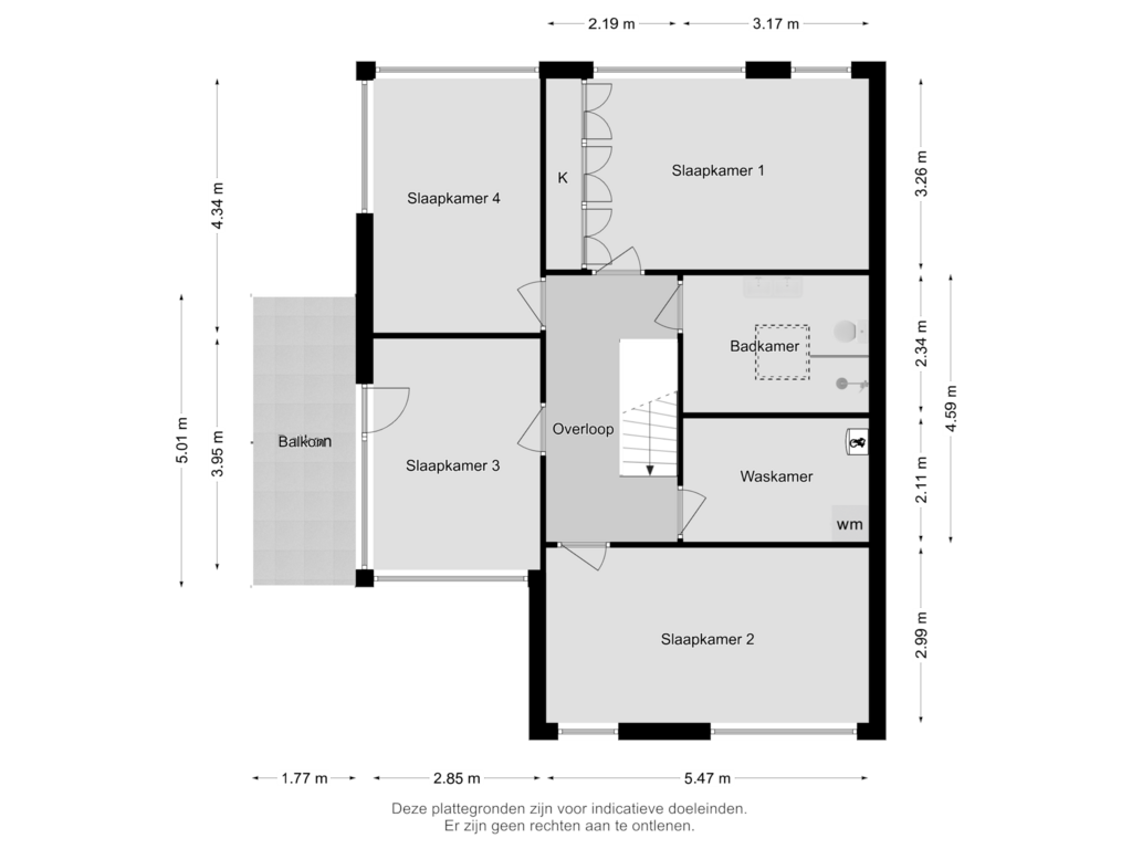 Bekijk plattegrond van EERSTE VERDIEPING van Dick Ketstraat 8