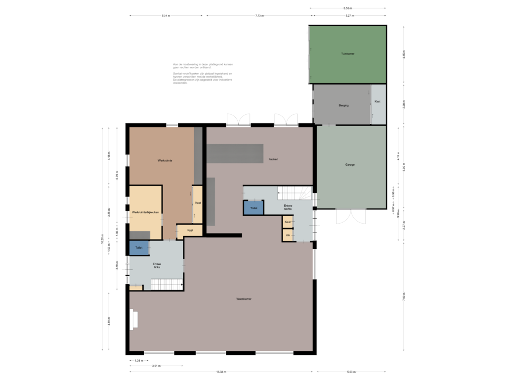 View floorplan of Begane grond of Kortewegje 7