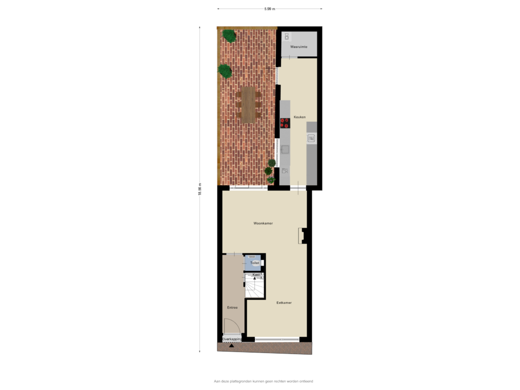 Bekijk plattegrond van Begane grond Tuin van Nieuwstraat 14