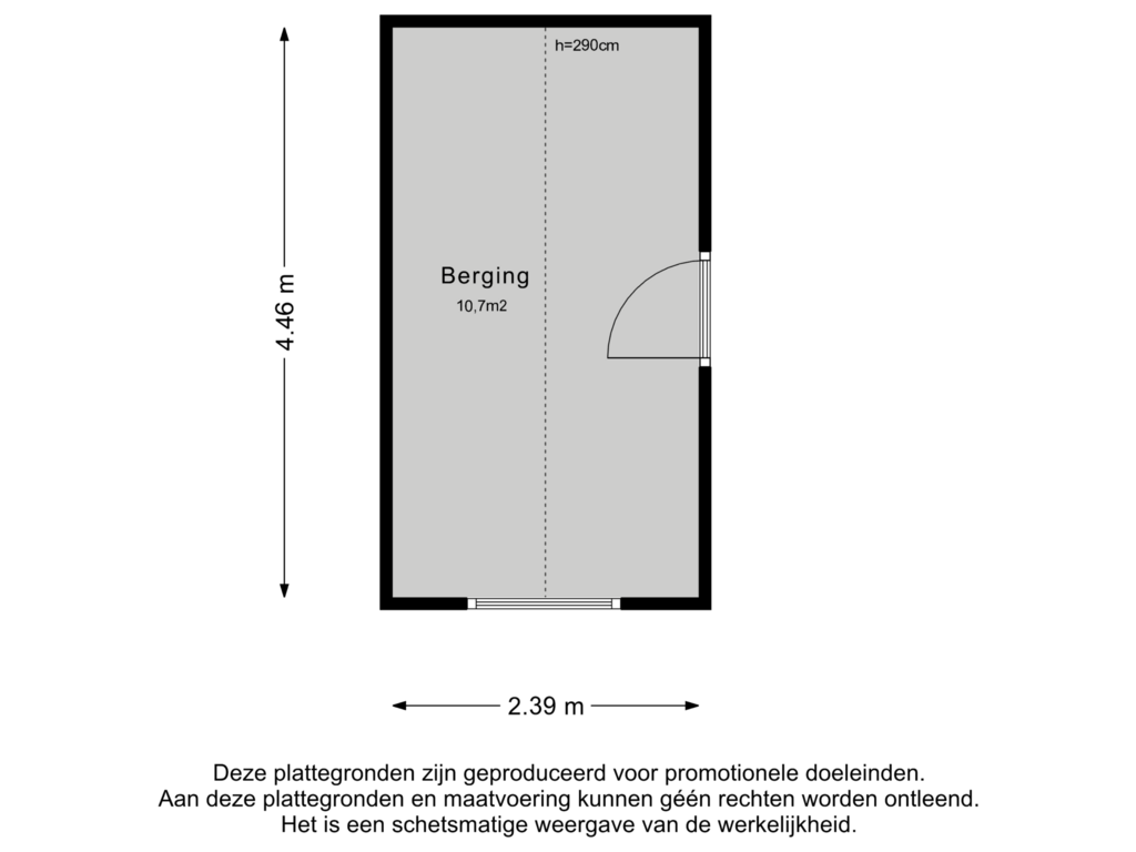 Bekijk plattegrond van Berging van Konijnenwal 50