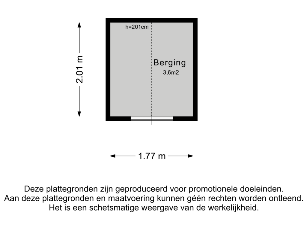 Bekijk plattegrond van Berging van Konijnenwal 50