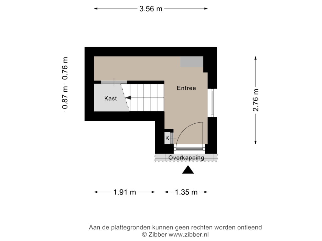 View floorplan of Begane Grond of Jekerweg 83-B