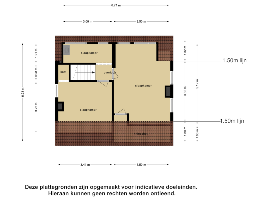 View floorplan of Eerste Verdieping of Lindelaan 7