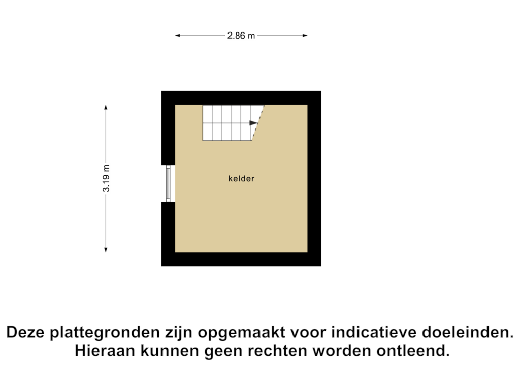 View floorplan of Kelder of Lindelaan 7