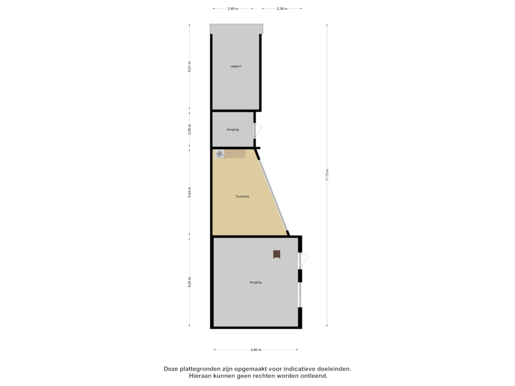 View floorplan of Berging of Lindelaan 7