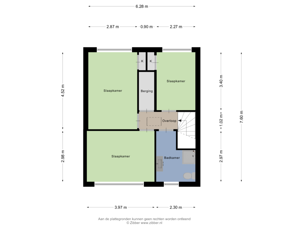 Bekijk plattegrond van Eerste verdieping van Hendrik Consciencestraat 8