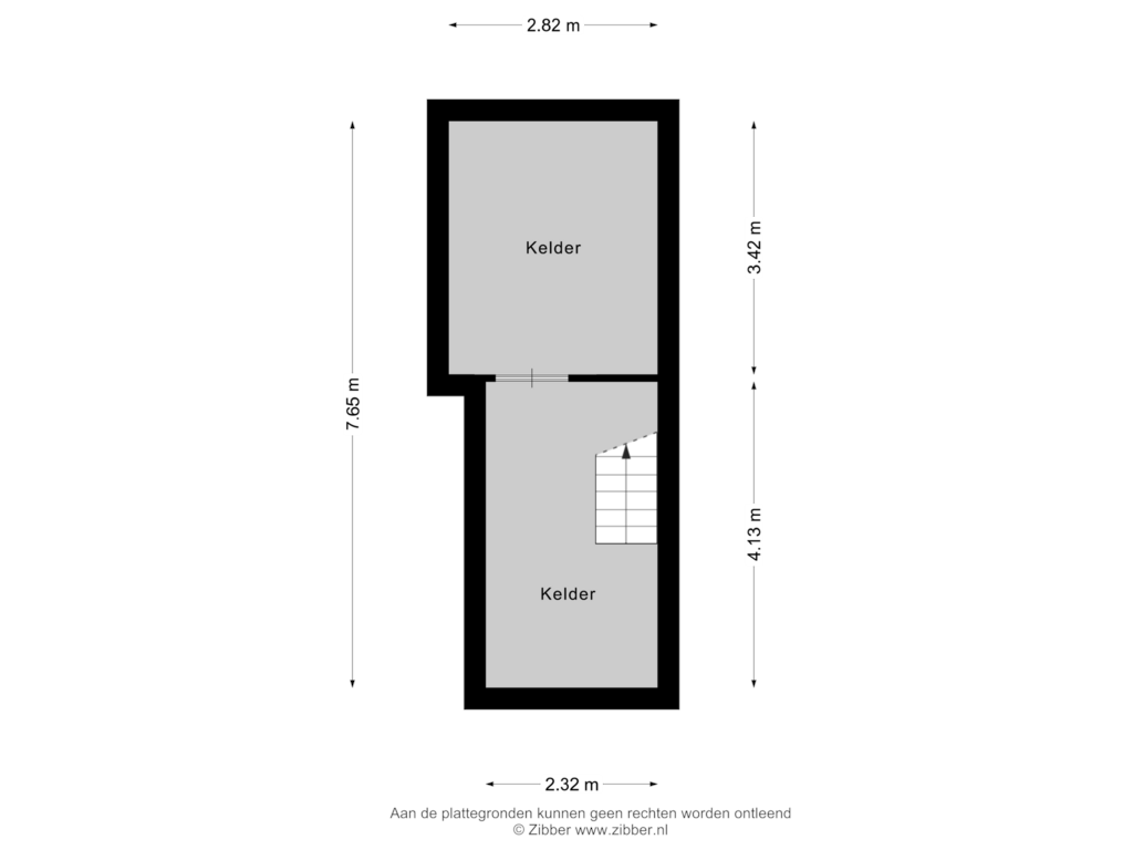 Bekijk plattegrond van Souterrain van Hendrik Consciencestraat 8