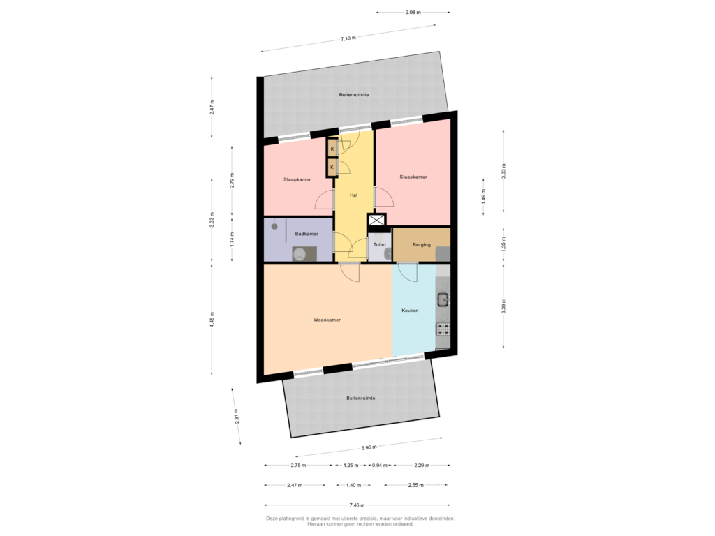 View floorplan of Appartement of Carel Willinkgracht 855