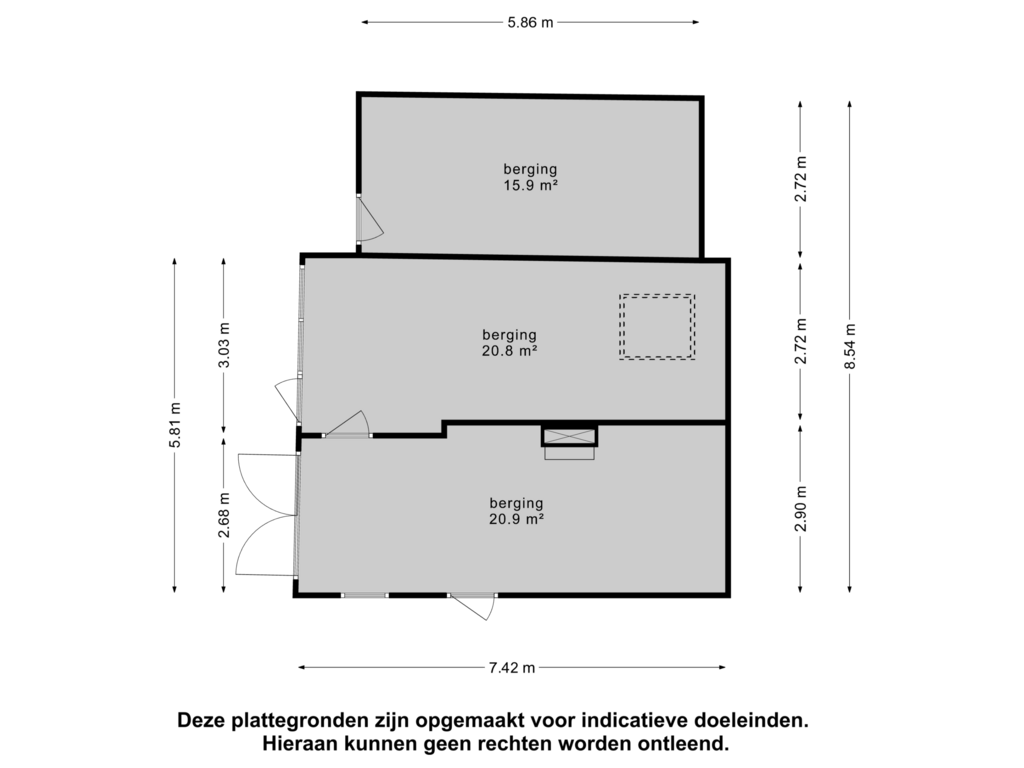 Bekijk plattegrond van Berging-01 van Wendtsteinweg 16