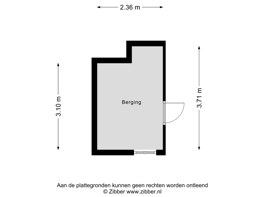 Bekijk plattegrond van Berging van Pastoor W. Hellemonsstr 16