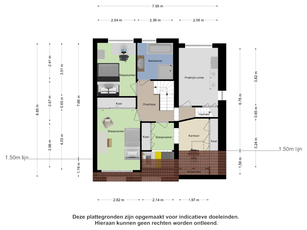 Bekijk plattegrond van Eerste Verdieping van Keeten 4