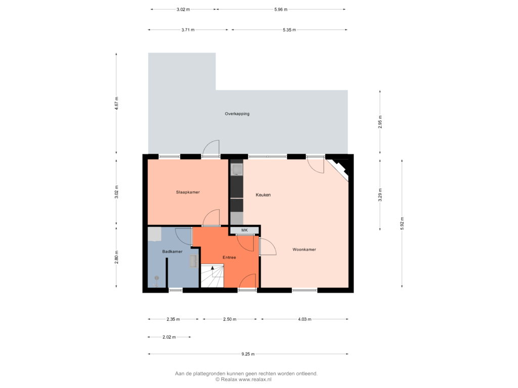 Bekijk plattegrond van Begane grond van Vosseveldseweg 15-05