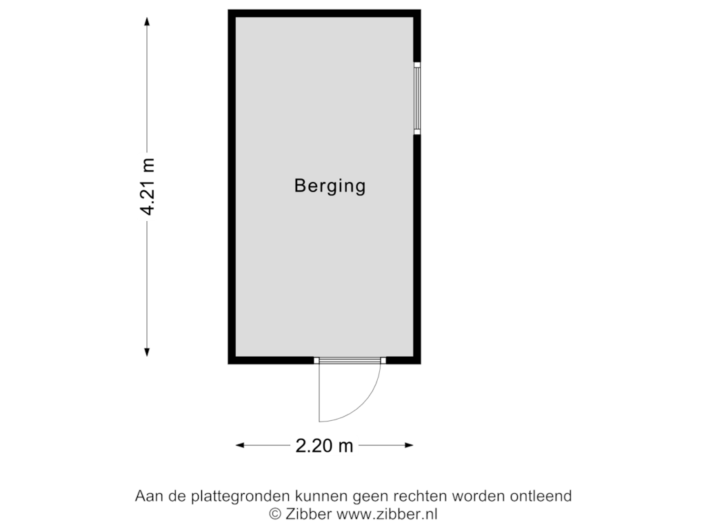 Bekijk plattegrond van Berging van Schubertlaan 80