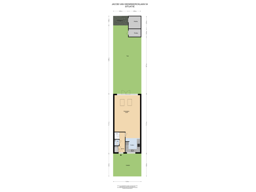 Bekijk plattegrond van Situatie van Jacob van Heemskercklaan 54