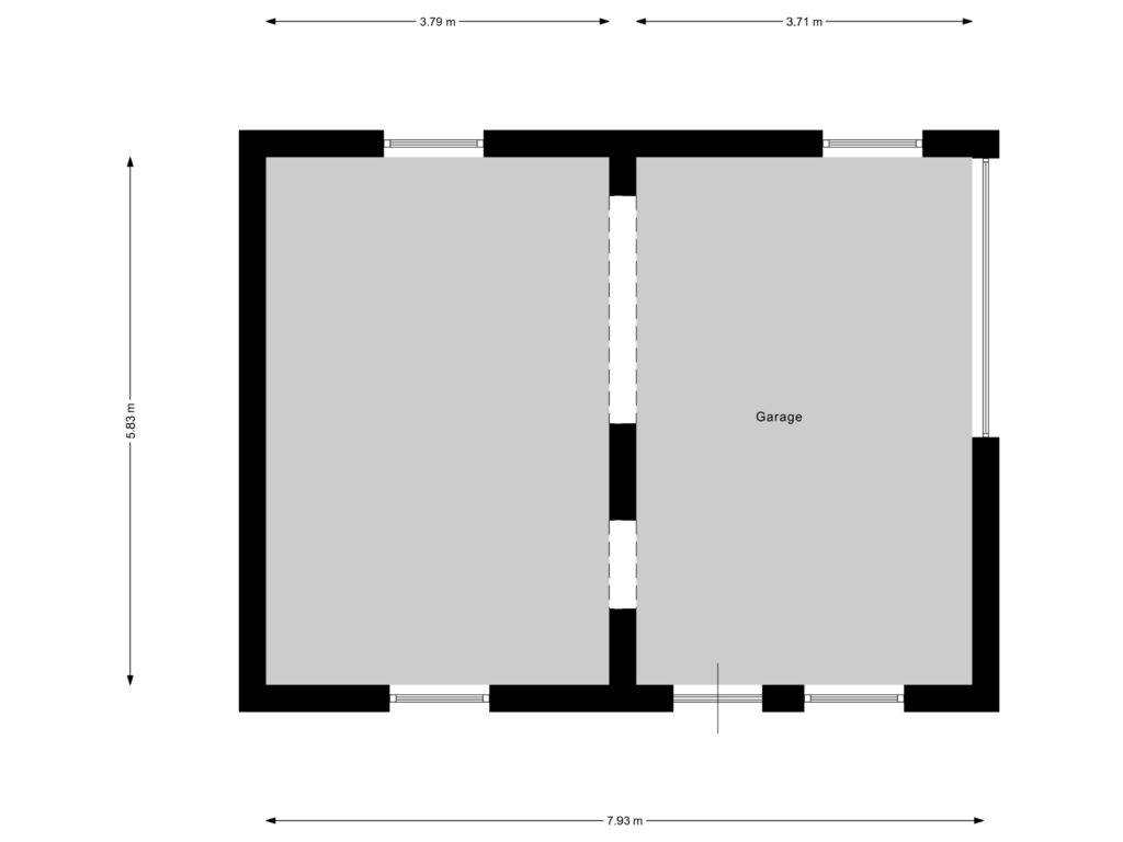 View floorplan of Garage of Rijksweg Noord 101