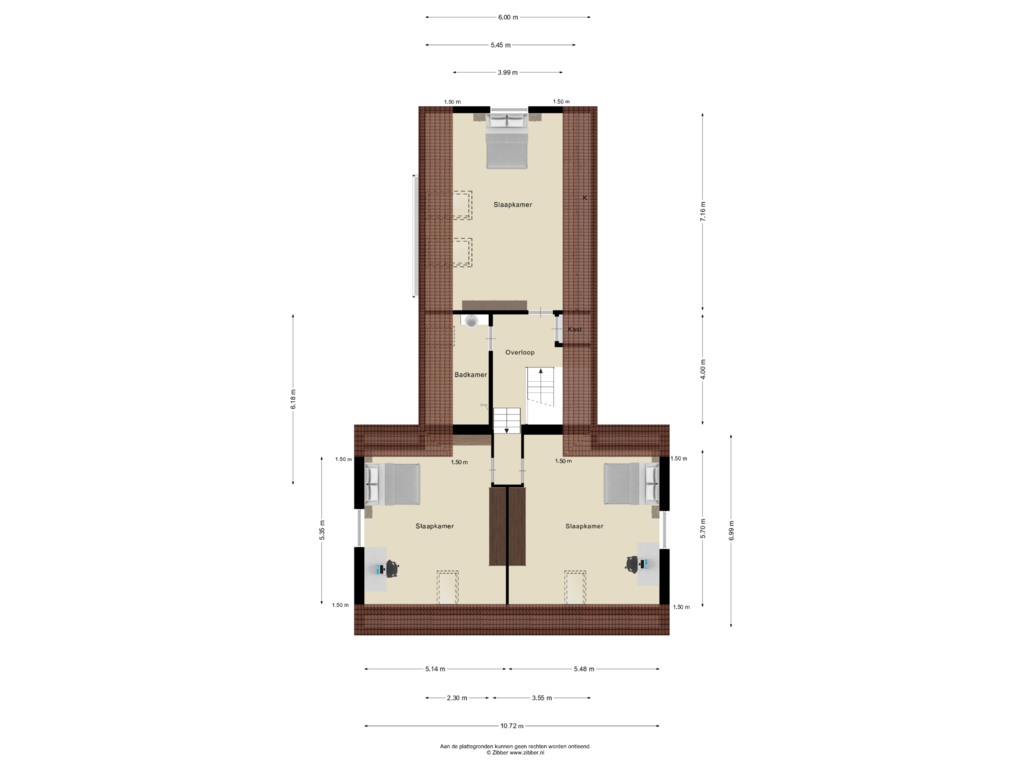 View floorplan of Eerste verdieping of De Wildkampen 7