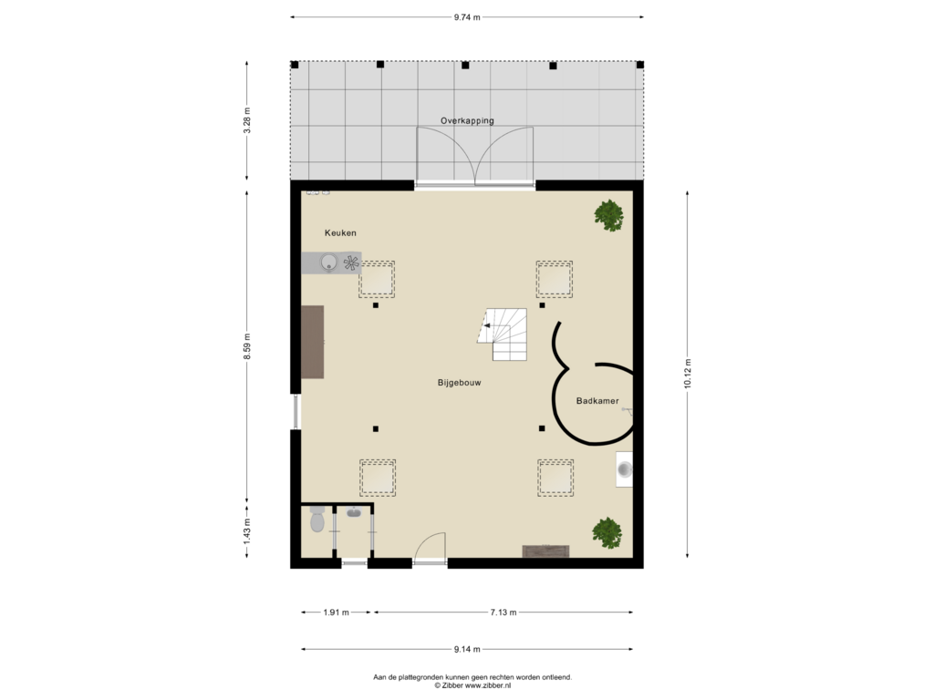 View floorplan of Bijgebouw of De Wildkampen 7