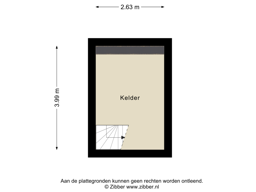 View floorplan of Bijgebouw Kelder of De Wildkampen 7