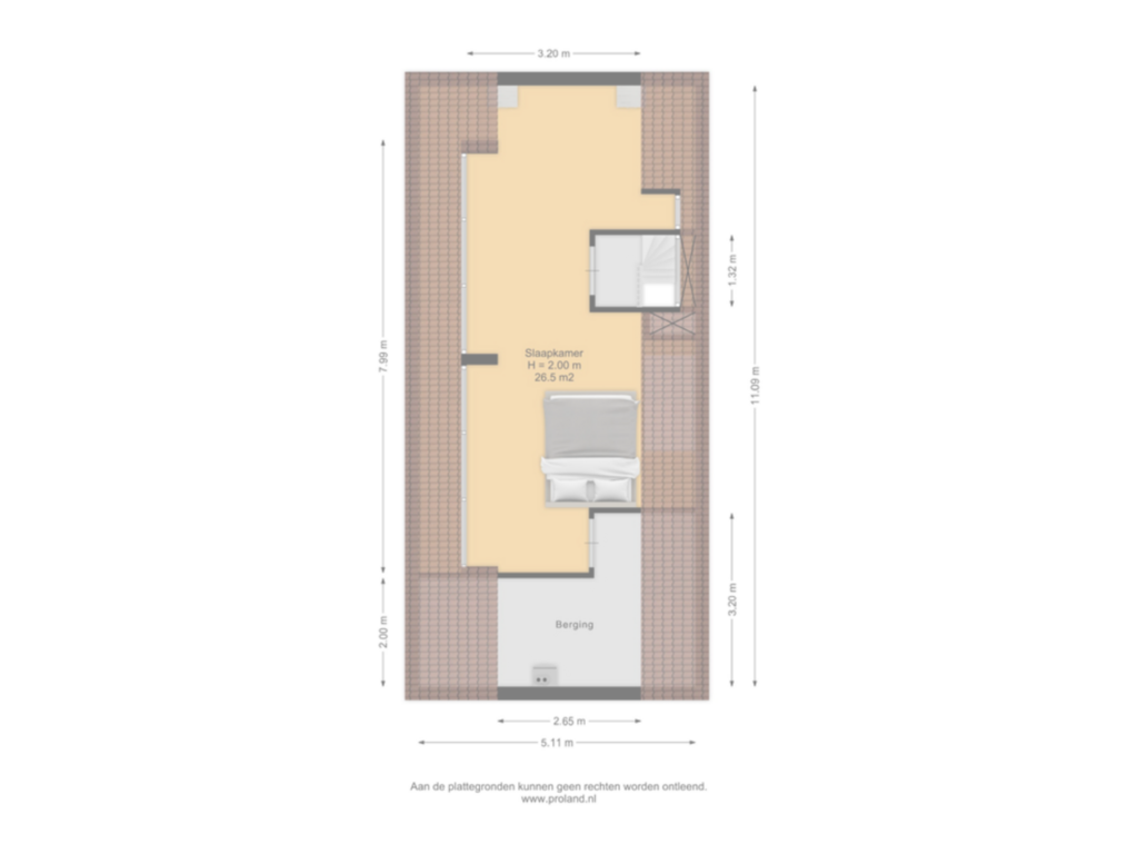 View floorplan of Zolder of Hogelandsingel 37