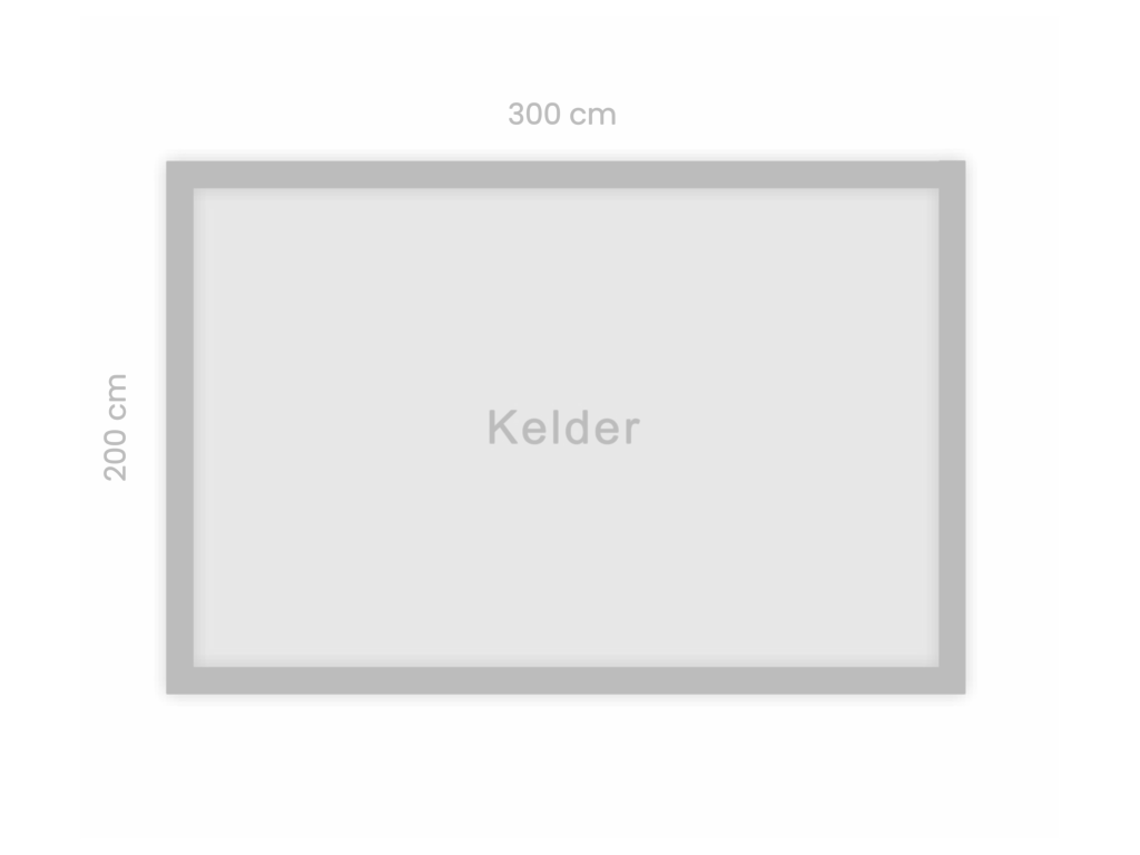 View floorplan of Kelder of Hogelandsingel 37