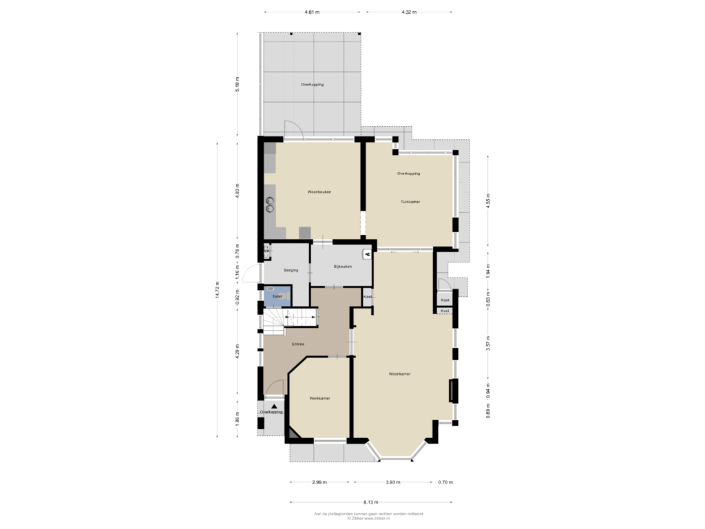 View floorplan of Begane Grond of Ludwigstraat 5