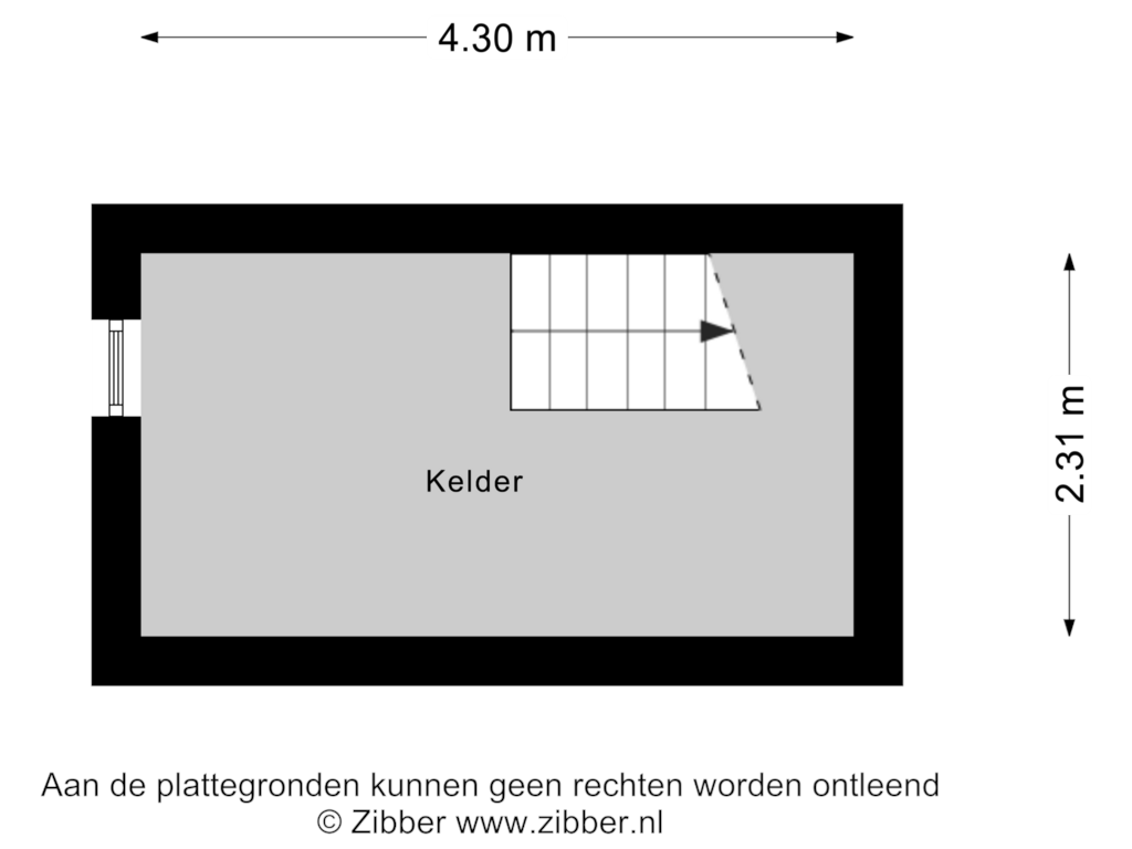 View floorplan of Kelder of Ludwigstraat 5